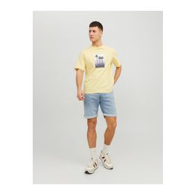 Jack & Jones 12235522 Jorsplash Photo Tee Ss Crew Neck Beyaz Erkek T-shirt