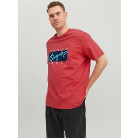 Jack & Jones 12237439 Kırmızı Erkek T-shirt