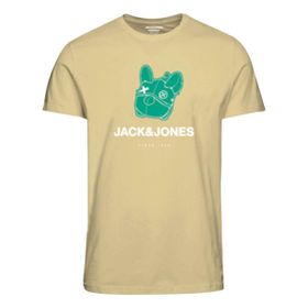 Jack & Jones 12238121 Sıfır Yaka Hardal Erkek T-shirt