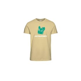 Jack & Jones 12238121 Sıfır Yaka Hardal Erkek T-shirt