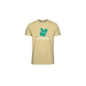 Jack & Jones 12238121 Sıfır Yaka Hardal Erkek T-shirt
