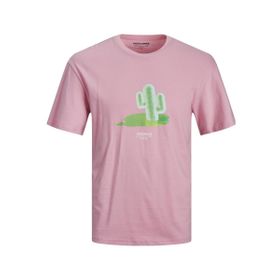 Jack & Jones 12238166 Pembe Erkek T-shirt