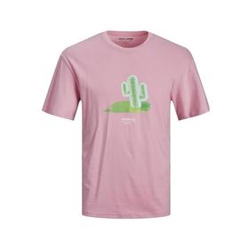 Jack & Jones 12238166 Pembe Erkek T-shirt
