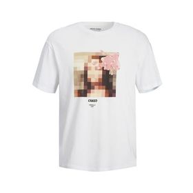 Jack & Jones 12238168 Beyaz Erkek T-shirt