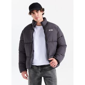 Jack & Jones 12238745 Puffer Asphalt Erkek Mont