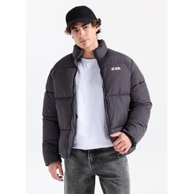 Jack & Jones 12238745 Puffer Asphalt Erkek Mont
