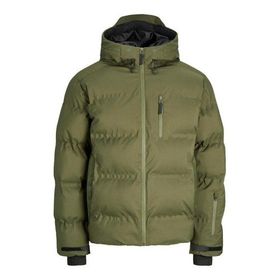 Jack & Jones 12238998 Sweep Puffer Erkek Mont haki