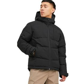 Jack & Jones 12239001 Black Jcootis Puffer Erkek Şişme Mont