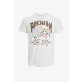Jack & Jones 12239252-Cloud Jprbluvıntage Tee Tg Beyaz Erkek T-shirt