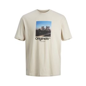 Jack & Jones 12240123 Kırık Beyaz Erkek T-shirt