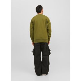 Jack & Jones 12240222_JCOSHADE SWEAT CREW NECK L Bisiklet Yaka Yeşil Erkek Sweatshirt