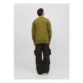 Jack & Jones 12240222_JCOSHADE SWEAT CREW NECK L Bisiklet Yaka Yeşil Erkek Sweatshirt
