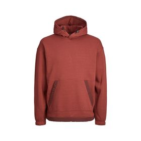 Jack & Jones 12240228_JCOFILO PLAIN AW23 SWEAT H Kapüşon Yaka Kırmızı Erkek Sweatshirt