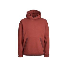 Jack & Jones 12240228_JCOFILO PLAIN AW23 SWEAT H Kapüşon Yaka Kırmızı Erkek Sweatshirt