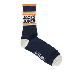Jack & Jones 12240491 Atletic Logo Açık Gri Erkek Çorap