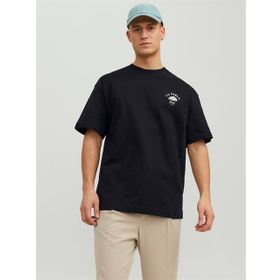 Jack & Jones 12241610-Black Jormontecarlo Watercolor Tee Ss Crew Sn Siyah Erkek T-shirt