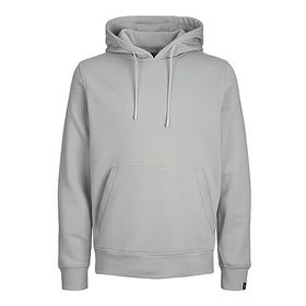 Jack & Jones 12242176_JCOREACT SWEAT HOOD Kapüşon Yaka Gri Erkek Sweatshirt