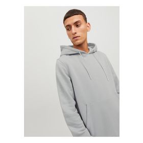 Jack & Jones 12242176_JCOREACT SWEAT HOOD Kapüşon Yaka Gri Erkek Sweatshirt