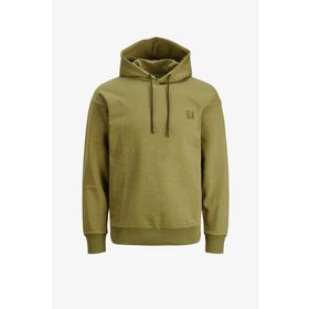 Jack & Jones 12242247-Olive Jcounseen Backprınt Sweat Hood Erkek Haki Sweatshirt