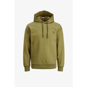 Jack & Jones 12242247-Olive Jcounseen Backprınt Sweat Hood Erkek Haki Sweatshirt