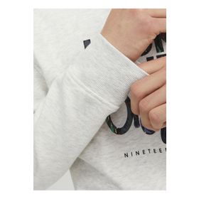 Jack & Jones 12242366_JORSILVERLAKE SWEAT CREW N Bisiklet Yaka Açık Gri Erkek Sweatshirt