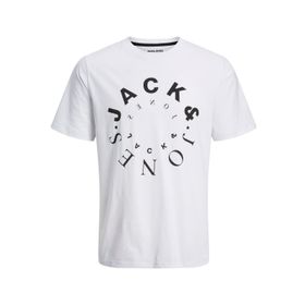 Jack & Jones 12242554 Jjwarrior Tee SS Crew Neck Beyaz Erkek T-shirt