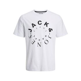 Jack & Jones 12242554 Jjwarrior Tee SS Crew Neck Beyaz Erkek T-shirt
