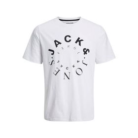 Jack & Jones 12242554 Jjwarrior Tee SS Crew Neck Beyaz Erkek T-shirt