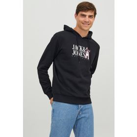 Jack & Jones 12244219-Beige Jorbeware Sweat Hood Fst Erkek Bej Sweatshirt