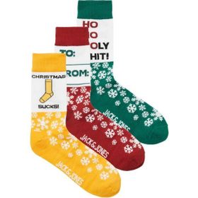 Jack & Jones 12246162 Xmas Gıft 3'lü Erkek Çorap