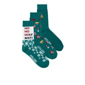Jack & Jones 12246912 Snowflake 3'lü Erkek Çorap