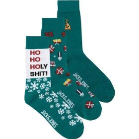 Jack & Jones 12246912 Snowflake 3'lü Erkek Çorap