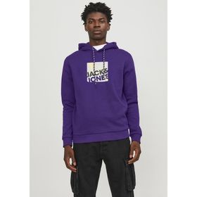 Jack & Jones 12246994 Logan Kapüşonlu Black Erkek Sweatshirt
