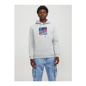 Jack & Jones 12246994 Logan Kapüşonlu Black Erkek Sweatshirt