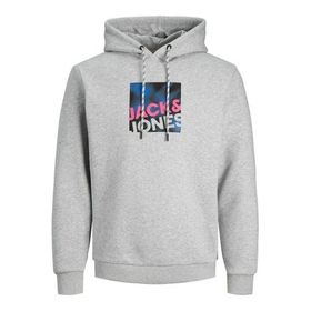 Jack & Jones 12246994 Logan Kapüşonlu Black Erkek Sweatshirt