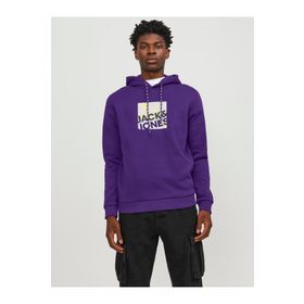 Jack & Jones 12246994 Logan Kapüşonlu Black Erkek Sweatshirt