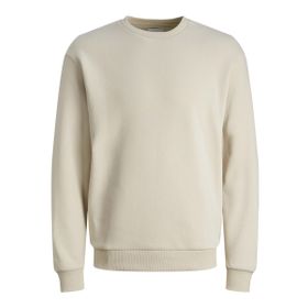 Jack & Jones 12249341 Essentials JJebradley Sweat Crew Noos Kırık Beyaz Erkek Sweatshirt