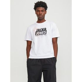 Jack & Jones 12252376 Beyaz Jcomap Logo Erkek T-Shirt