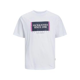 Jack & Jones 12252681 Beyaz Erkek T-shirt