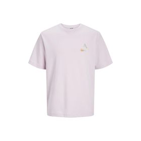 Jack & Jones 12253380 O Yaka Baskılı Kısa Kollu Beyaz Erkek T-shirt