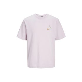 Jack & Jones 12253380 O Yaka Baskılı Kısa Kollu Beyaz Erkek T-shirt