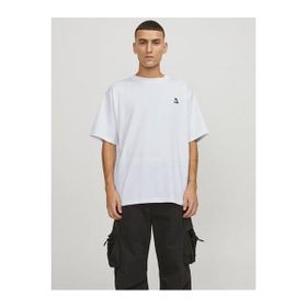 Jack & Jones 12253435 Jcotriangle Tee SS Crew Neck SN White Erkek T-shirt