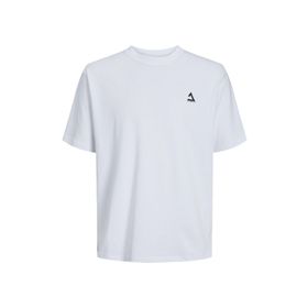 Jack & Jones 12253435 Jcotriangle Tee SS Crew Neck SN White Erkek T-shirt