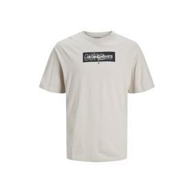 Jack & Jones 12253477 Bej O Yaka Erkek T-Shirt