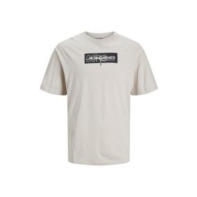 Jack & Jones 12253477 Bej O Yaka Erkek T-Shirt