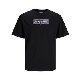 Jack & Jones 12253477 TEE SS Crew Neck Siyah Erkek T-shirt
