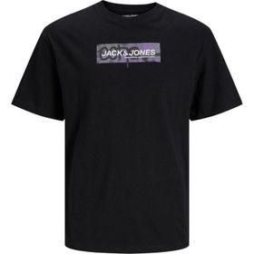 Jack & Jones 12253477 TEE SS Crew Neck Siyah Erkek T-shirt
