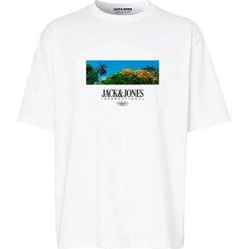 Jack & Jones 12255639 Beyaz Erkek T-shirt