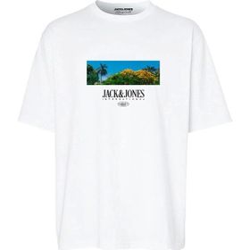 Jack & Jones 12255639 Beyaz Erkek T-shirt