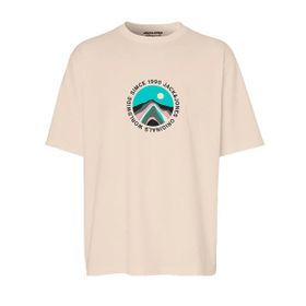 Jack & Jones 12255640 Bej Erkek T-shirt